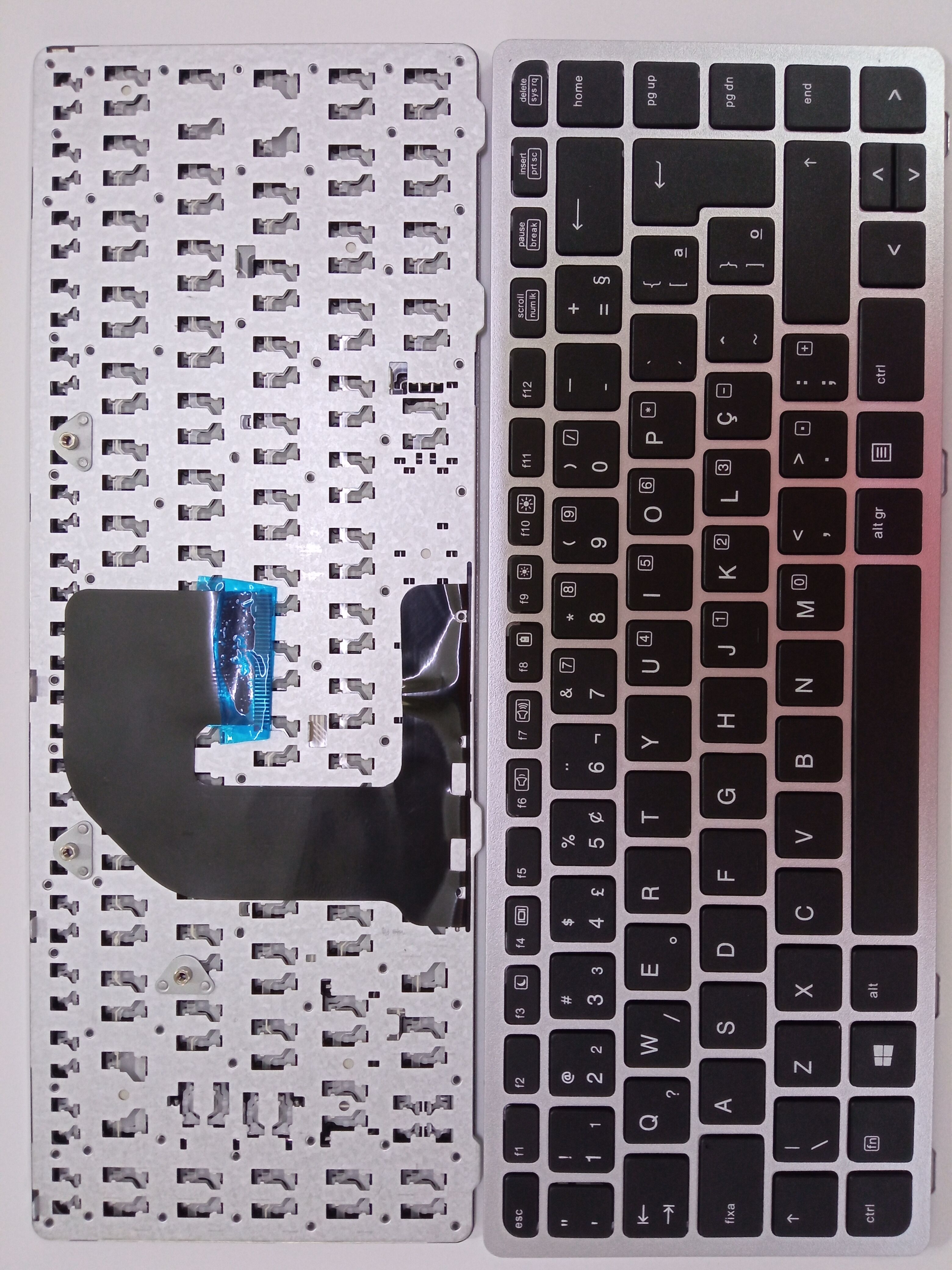 Picture of New Replacement Laptop Keyboard For HP 6460P/6460B/8460W/8460P SILVER FRAME BLACK (OEM) BR Layout